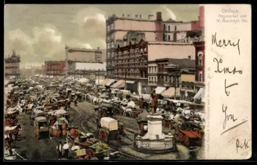 AK Chicago, IL, Haymarket and W. Randolph Str