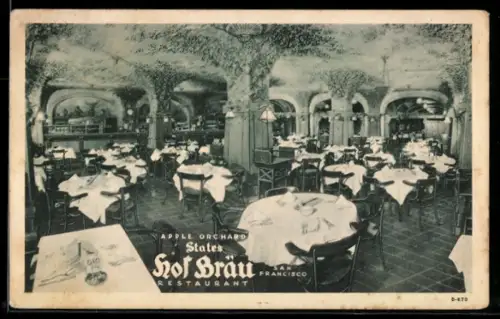 AK San Francisco, CA, Apple Orchard States Hof Bräu Restaurant