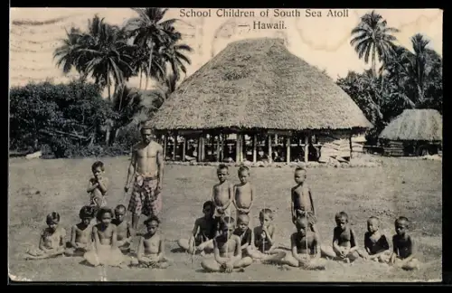 AK Hawaii, School Children of South Sea Atoll