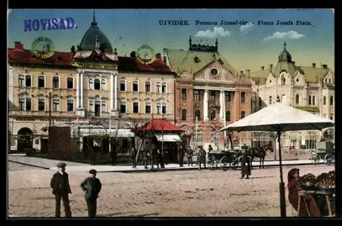 AK Ujvidék, Ferencz József-tér