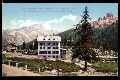 AK Falzarego, Hotel Falzarego sotto il passo Falzarego, Dolomiti