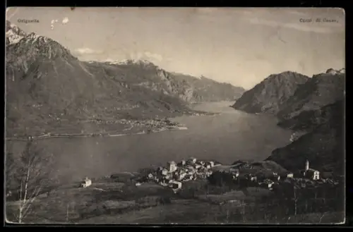 AK Civenna /Lago di Lecco, Veduta panoramica del paesaggio montano circostante
