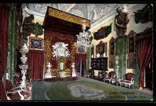 AK Isola Bella /Lago Maggiore, Sala del Trono