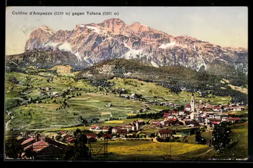 AK Cortina d`Ampezzo, Vista verso Tofana e il paesaggio circostante