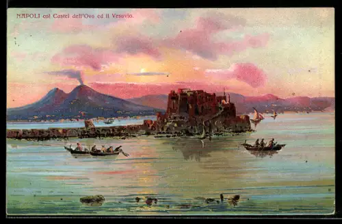 AK Napoli, Castel dell`ovo ed il Vesuvio