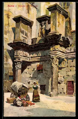 Künstler-AK Roma, Tempio di Pallade