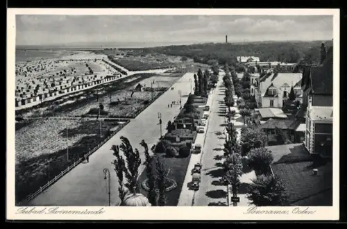 AK Swinemünde, Panoramablick