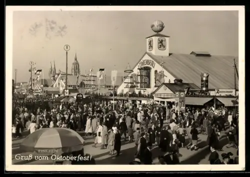 AK München, Oktoberfest mit Löwenbräu