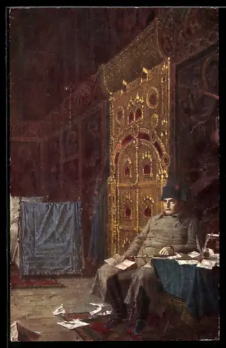 AK Napoleon I. im Moskauer Kreml