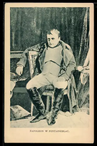 AK Napoleon w Fontainebleau