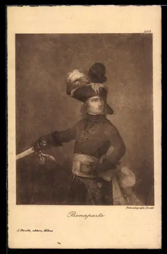 AK Napoleon Bonaparte in Uniform mit Säbel