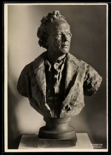AK Büste Willibald Gluck von Houdon
