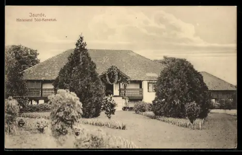 AK Jaunde /Süd-Kamerun, Ansicht eines Hauses