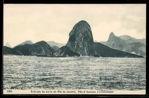 AK Rio de Janeiro, Entrada da barra do Rio de Janeiro, Pão d` Assucar e o Corcovado