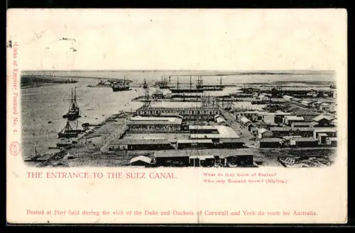 AK Port Said, The Entrance to the Suez Canal