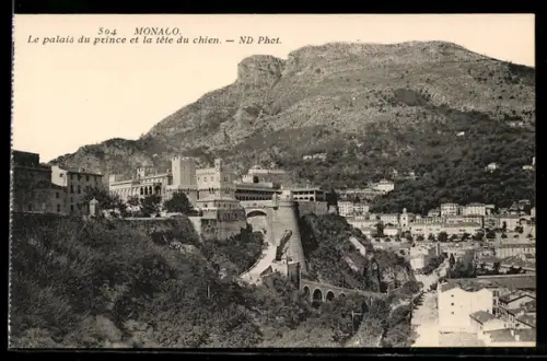 AK Monaco, Le palais du prince et la tête du chien