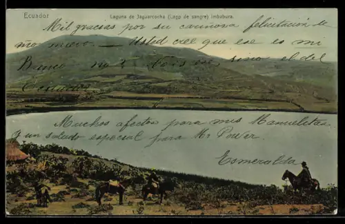 AK Imbabura, Laguna de Jaguarcocha, Lago de sangre
