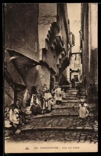 AK Constantine, Une rue Arabe