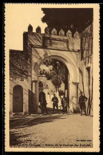 AK Le Kef, Entrée de la Caserne des Zouaves