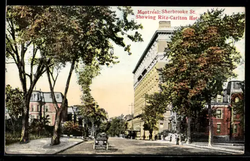 AK Montréal, Sherbrooke St. Showing Ritz-Carlton Hotel