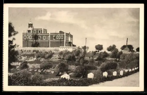 AK Haifa, The new hospice and the light-house Stella Maris