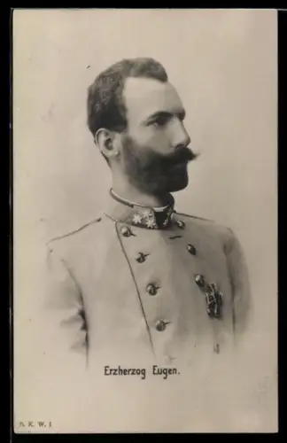 Künstler-AK Erzherzog Eugen von Österreich in Uniform mit Orden