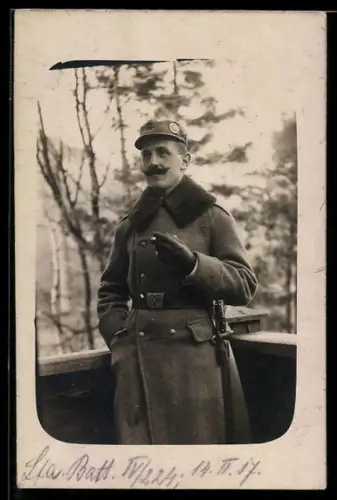 Foto-AK Gebirgsjäger des österreichischen Lfa. Batt. IV /224, Uniformfoto