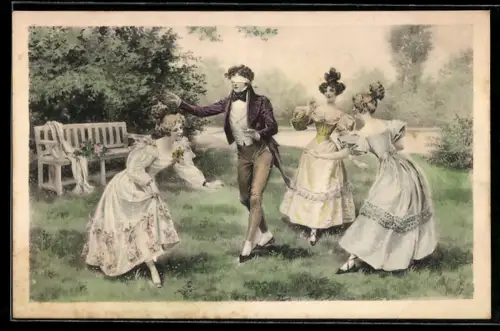 AK Gesellschaft spielt blinde Kuh