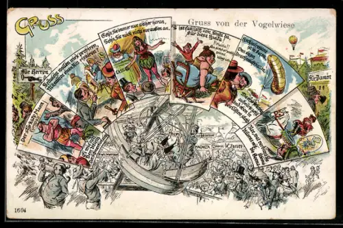 AK Szenen eines Volksfestes