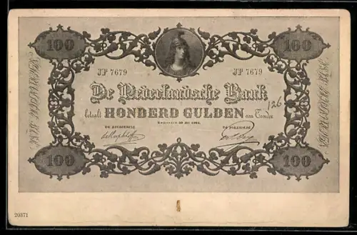 AK De Nederlandsche Bank betaalt Honderd Gulden..., Geldschein