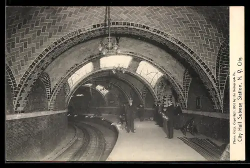 AK New York, NY, City Hall Subway Station