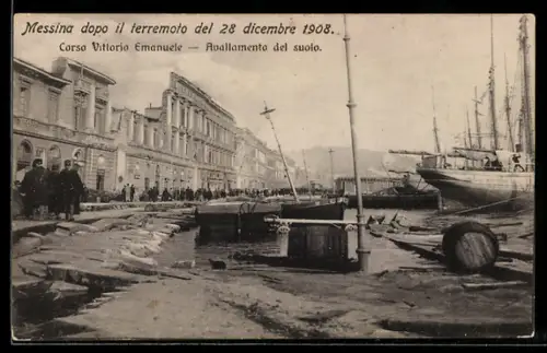 AK Messina, dopo il terremoto del 28 dicembre 1908, Corsa Vittorio Emanuele