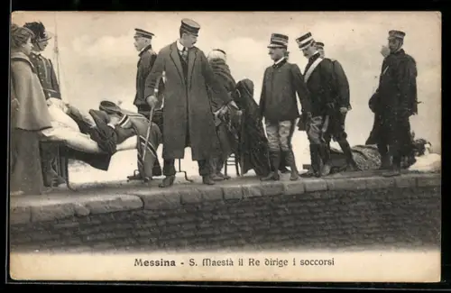 AK Messina, S. Maestà il Re dirige i soccorsi