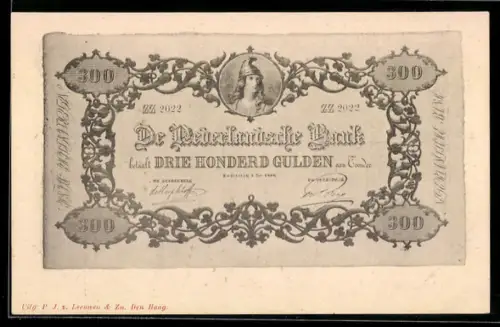 AK De Nederlandsche Bank betaalt aan Toonder Hondert Gulden, Geldschein