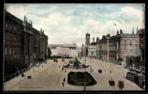 AK Berlin, Ansicht vom Schlossplatz