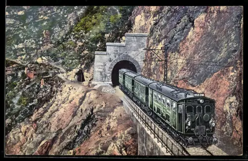 AK Karwendelbahn am Martinstunnel