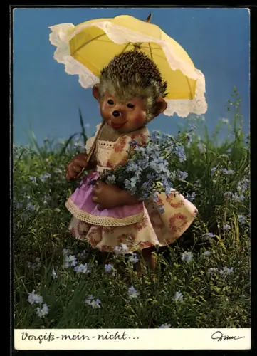 AK Vergiss-mein-nicht... Meckis Tochter beim Blumen pflücken