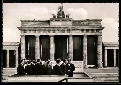 AK Berlin, Präsident der USA Kennedy am Brandenburger Tor