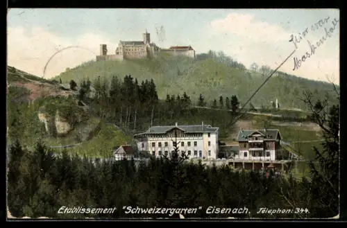 AK Eisenach, Etablissement Schweizergarten, Wartburg