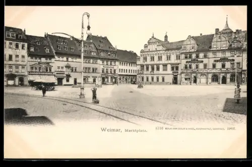 AK Weimar, Marktplatz