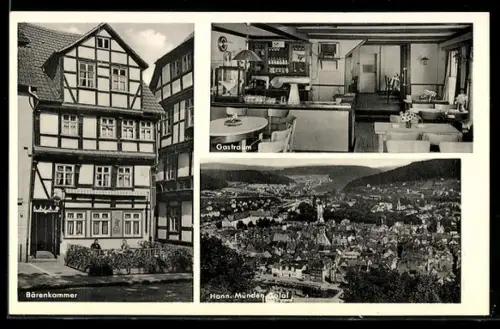 AK Hann. Münden, Gasthaus Bärenkammer, Vor der Burg 4, Inh. W. Vlote
