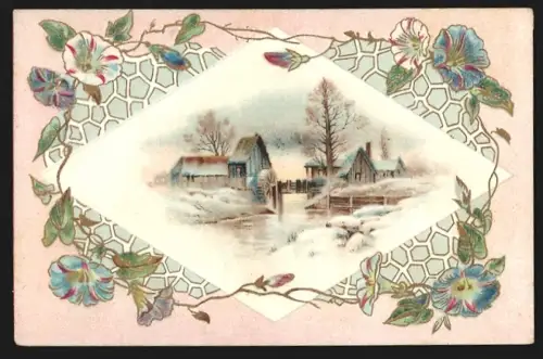 Sammelbild Freiburg i. Baden, Kuenzer & Co., Freiburger Früchten-Kaffee-Zusatz, Idyllischer Ort im Winter