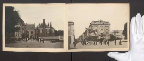 12 Fotografien Ansicht Den Haag, Scheveningen, Strassenbahn, Grachten, Stadtansicht