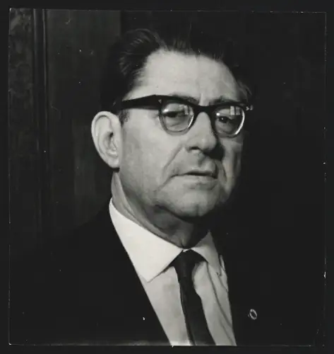 Fotografie Autor und SED-Funktionär Fritz Selbmann im Portrait