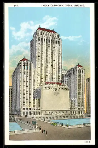 AK Chicago, IL, The Chicago Civic Opera