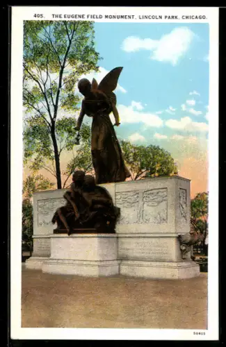 AK Chicago, IL, Lincoln Park, The Eugene Field Monument