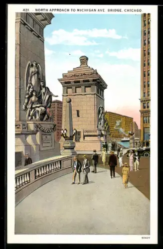AK Chicago, IL, North Approach to Michigan Ave. Bridge