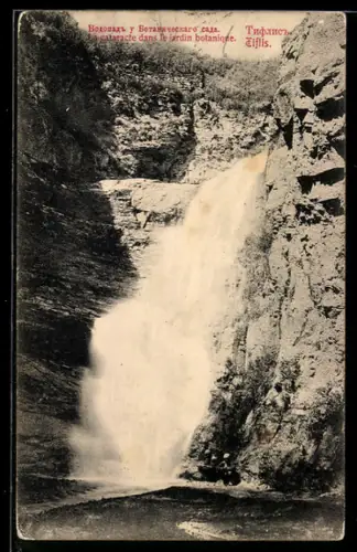 AK Tiflis, La cataracte dans le jardin botanique