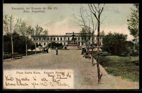 AK Rosario de Sta. Fé, Plaza Santa Rosa, Escuela Normal