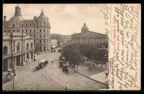 AK Buenos Aires, Plaza 25 de Mayo, à la izquierda el Cabildo